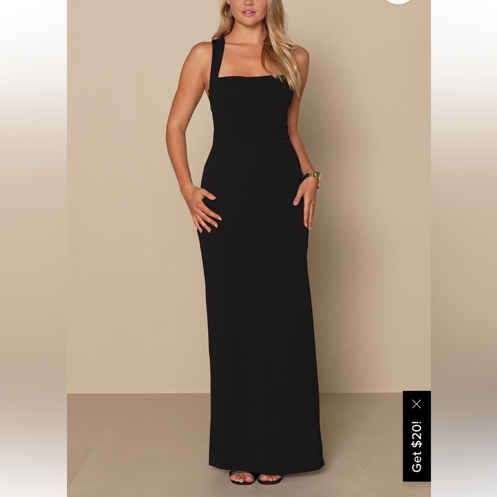 Lulus Glamorous Dedication Black Sleeveless Column Maxi Dress - Size S - Picture 2 of 8